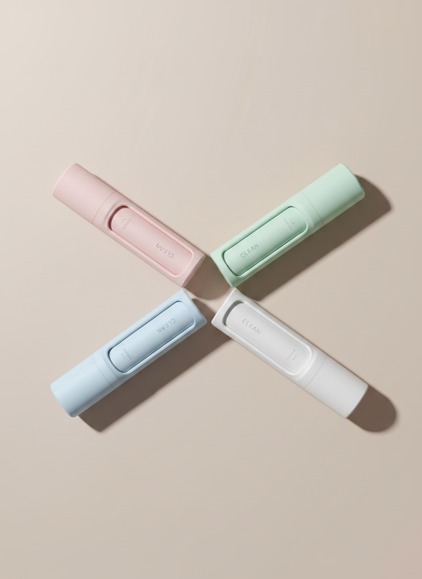 Dune in four colorways: blush, sage, sky, and cloud